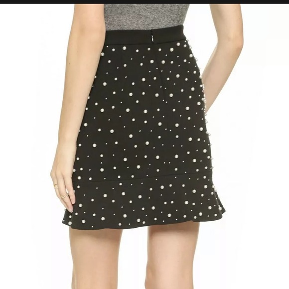 Club Monico safiya skirt black hand embroidered - Picture 2 of 8